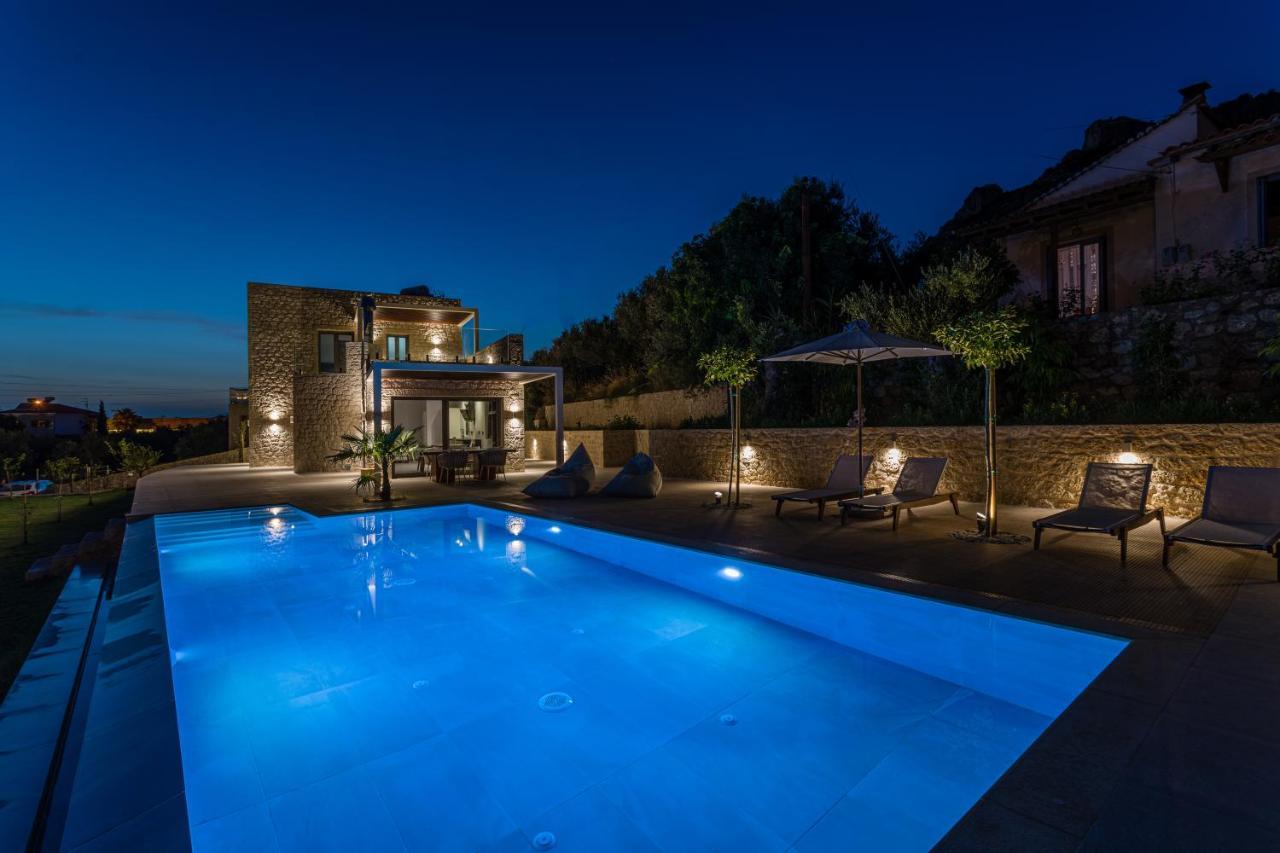 Manitennisvillas Stoupa Bagian luar foto